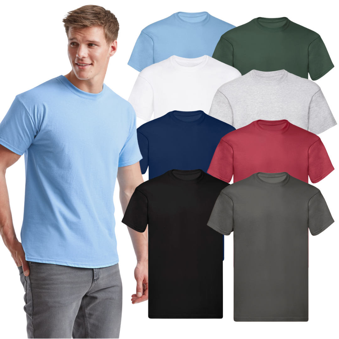 ZESTAW 8X KOSZULKA MĘSKA BAWEŁNIANA S-3XL 100% BAWEŁNA T-SHIRT