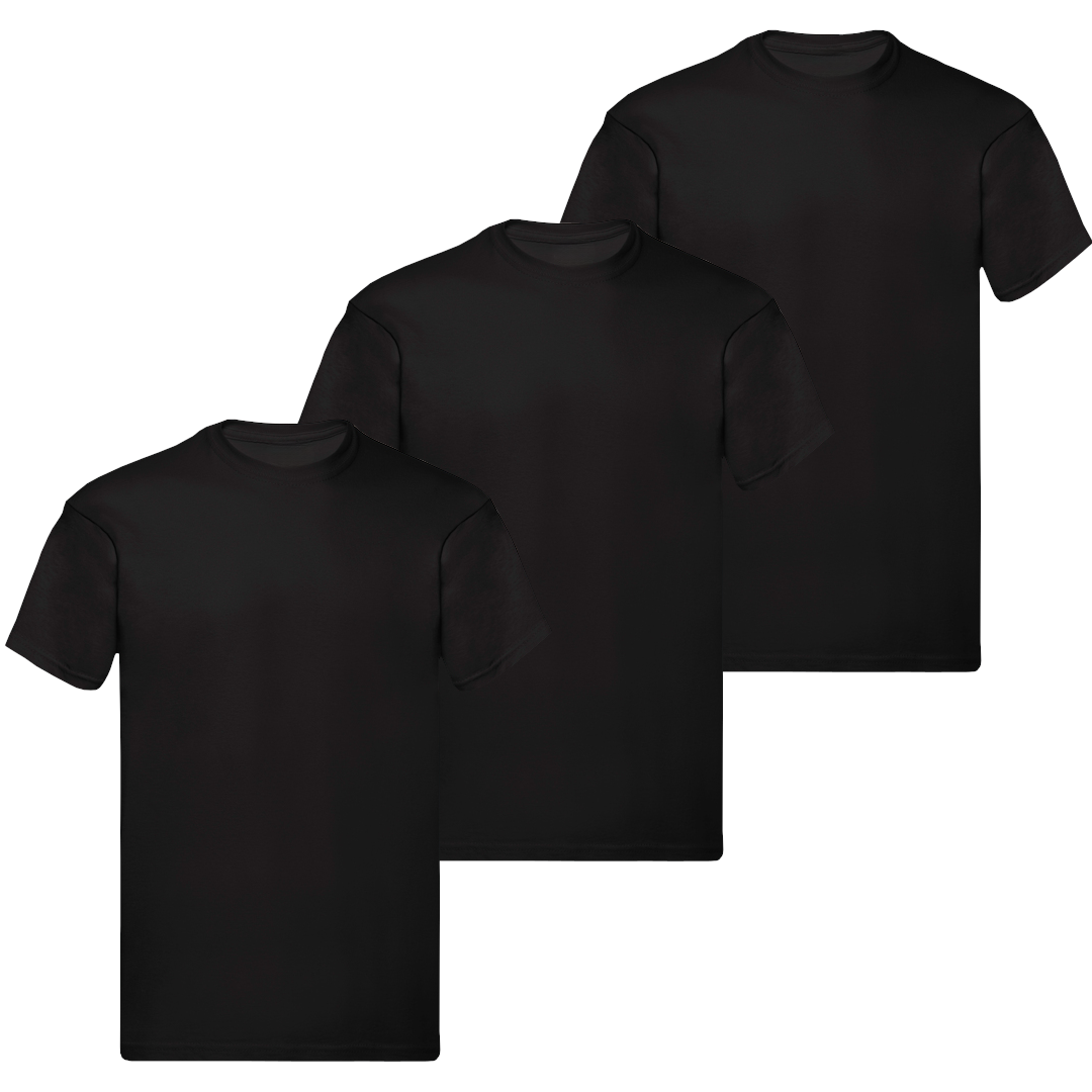 3-pack Koszulek męskich 100% bawełna 150G/M2