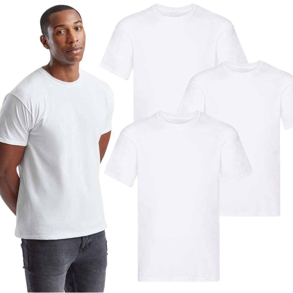 Zestaw białych koszulek 100% BAWEŁNA 3/5/8