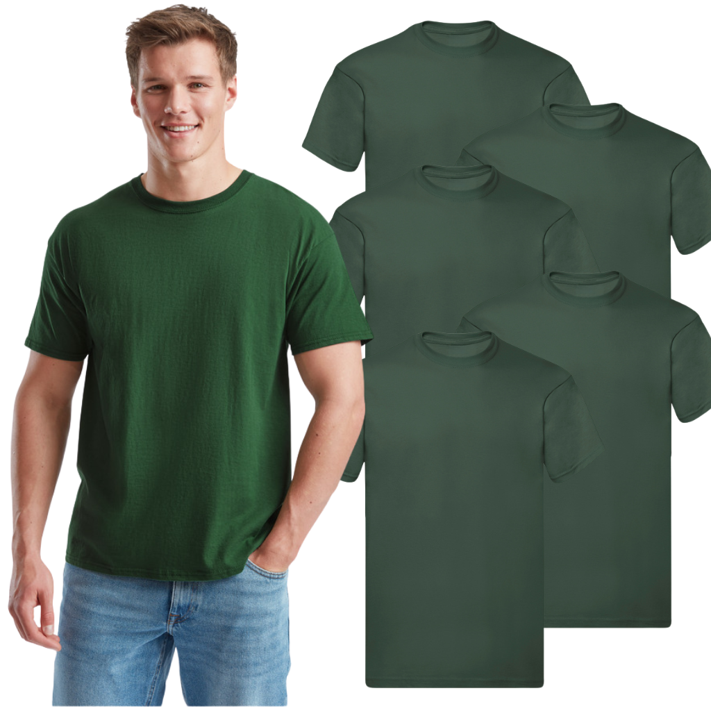 Zestaw zielonych koszulek 100% BAWEŁNA 3/5/8