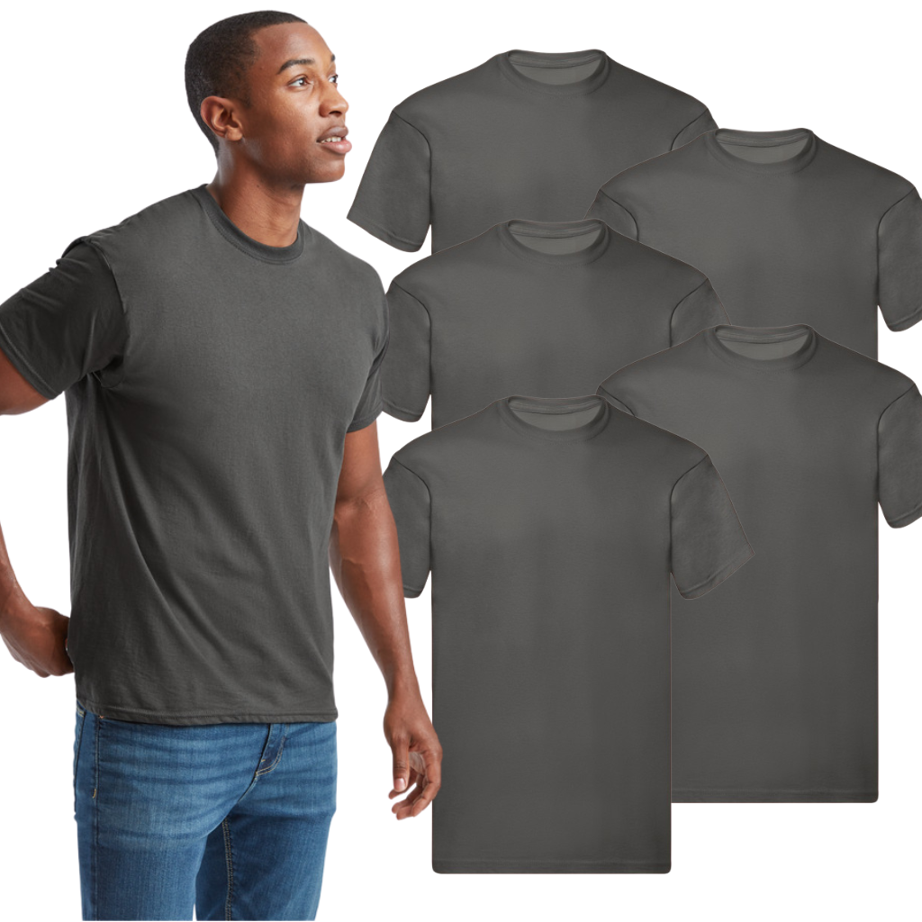 Zestaw grafitowych koszulek 100% BAWEŁNA 3/5/8