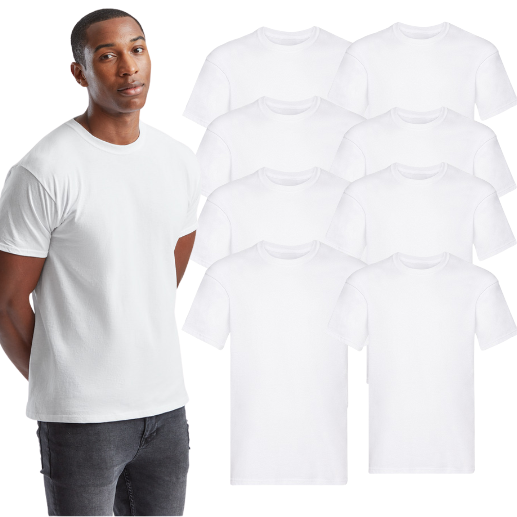 Zestaw białych koszulek 100% BAWEŁNA 3/5/8