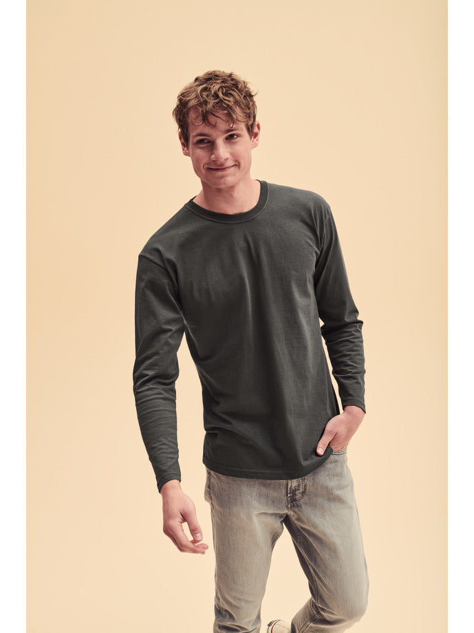 T-shirt męski długi rękaw 100% bawełna 165G/M2